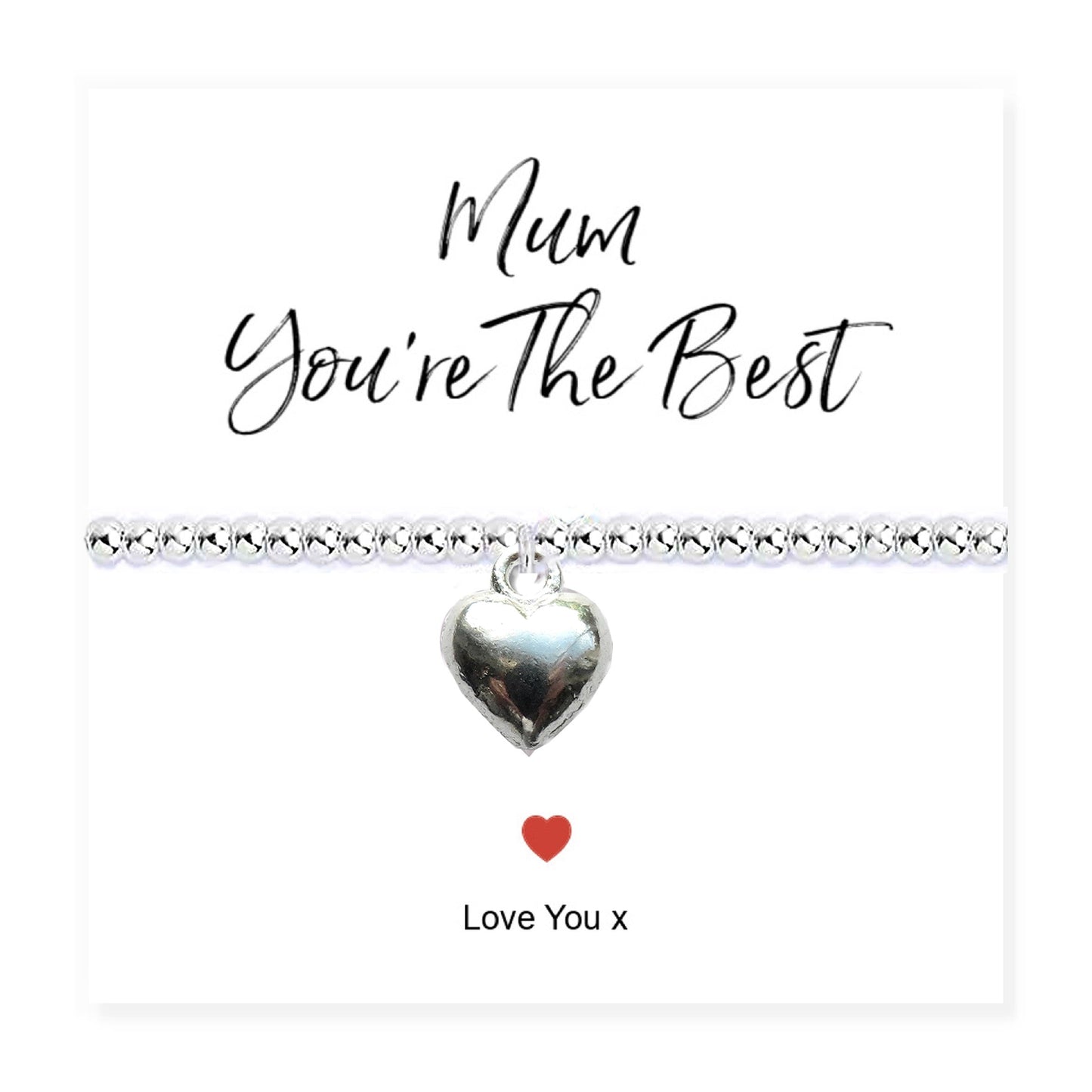 Mum You're The Best Stretch Beaded Bracelet & Gift Card-4
