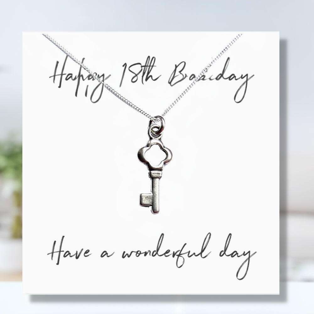 Happy 18th Birthday Necklace & Gift Card-0