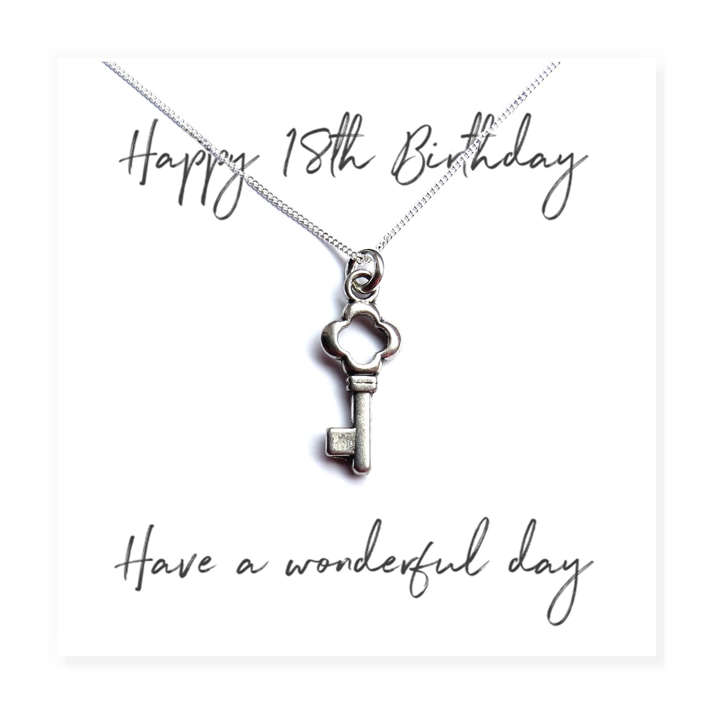 Happy 18th Birthday Necklace & Gift Card-3