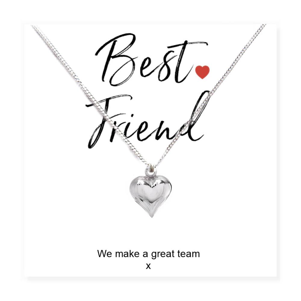 Best Friend Necklace & Card Gift-2