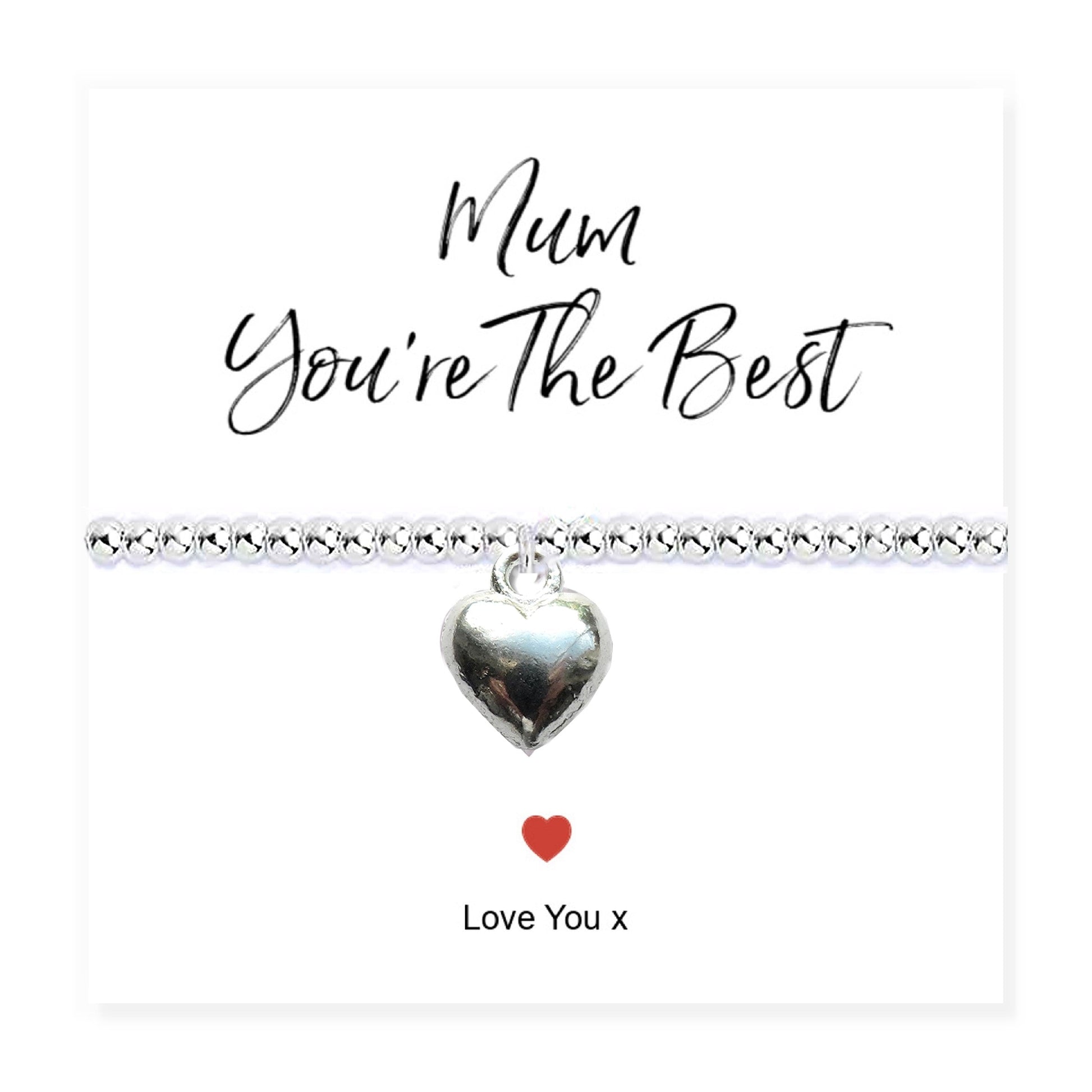 Mum You're The Best Stretch Beaded Bracelet & Gift Card-4
