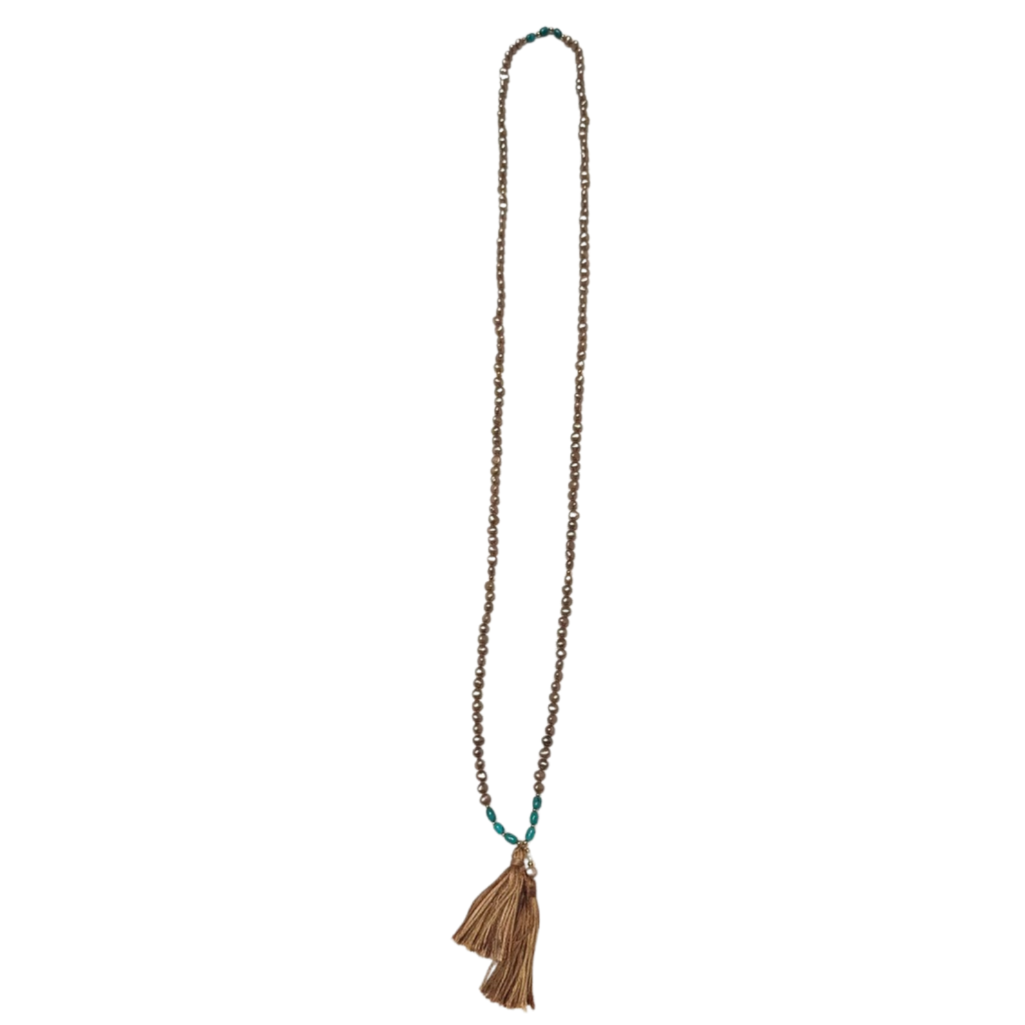 Karuna Mani Mala | Chocolate & White Pearl Mala for Compassion & Spiritual Longing-0