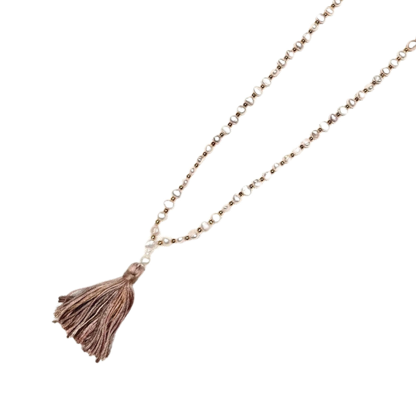 Atma Prema Mala | Peach & White Pearl Mala for Unconditional Self-Love-2