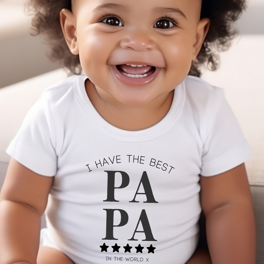I Have The Best PAPA Baby Outfit Baby Gifts-0