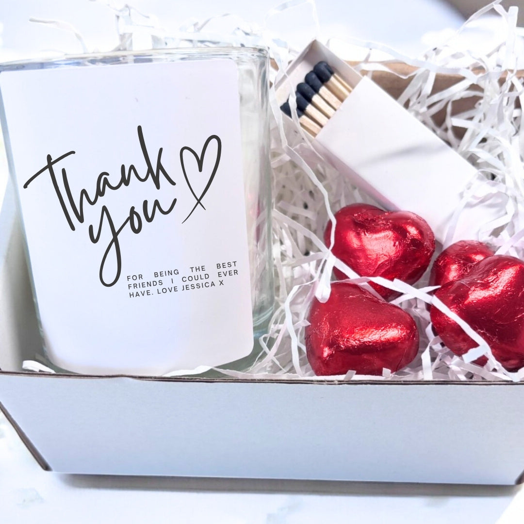 Personalised 'Thank You' Candle Gift-0