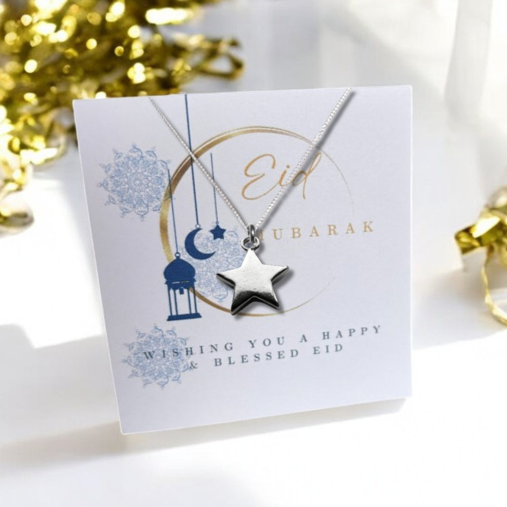 Eid Mubarak Moon Candle & Necklace Hamper Ramadan Gifts-1