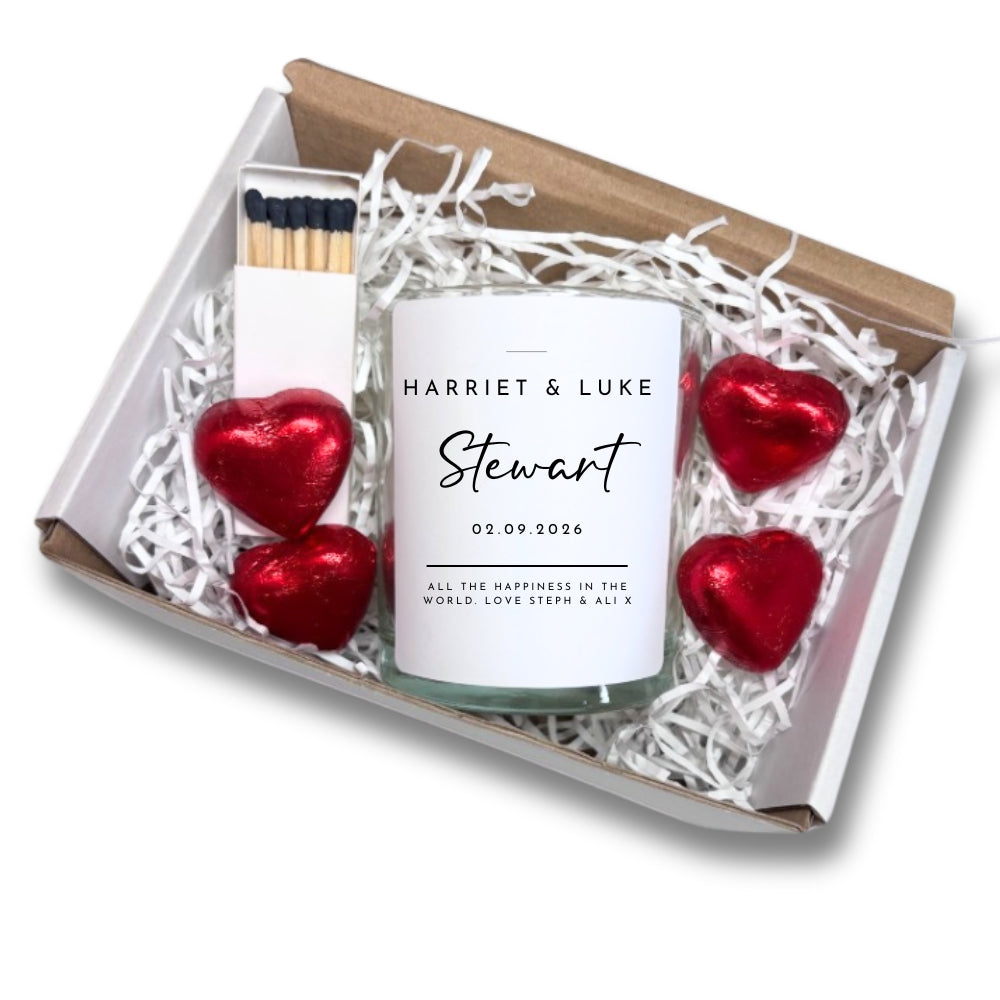Personalised Minimalist Wedding Candle Gift-4
