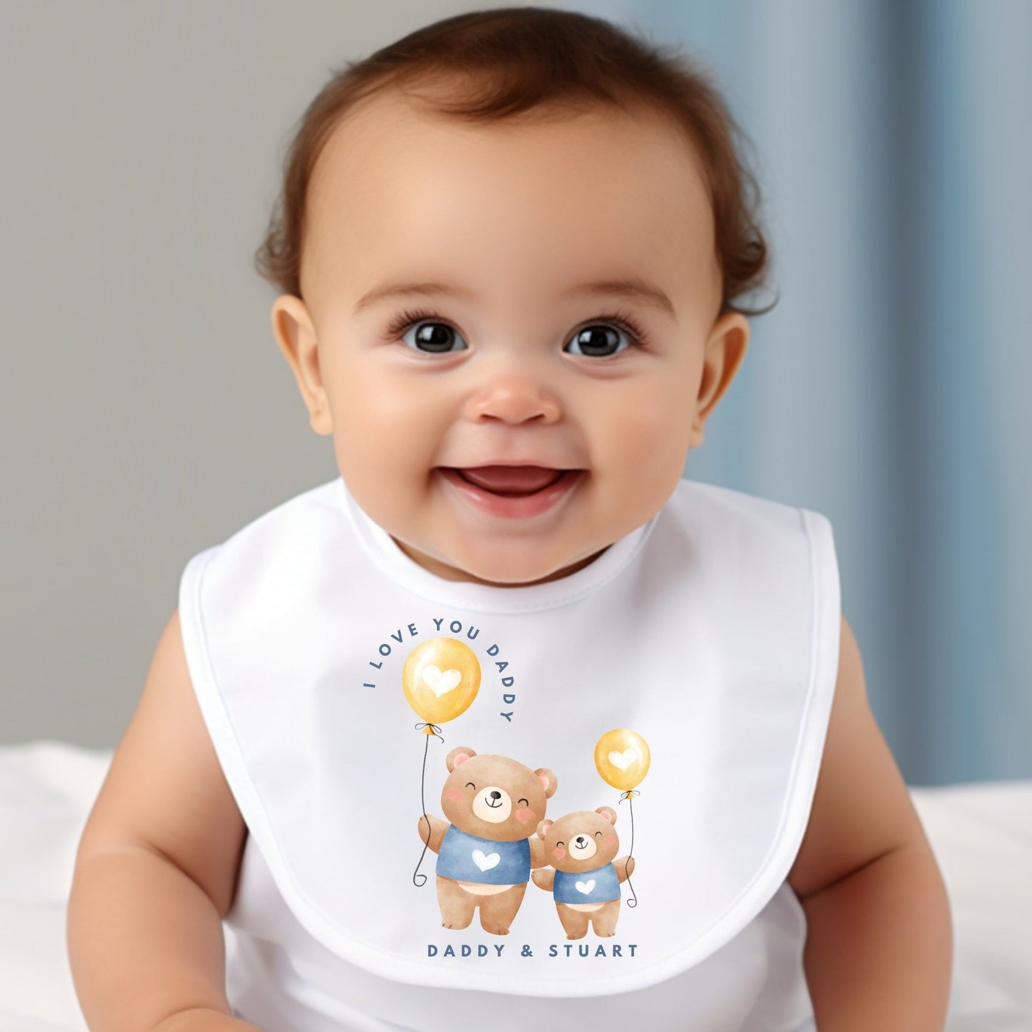 Personalised Daddy & Baby Bear Outfit Bib, Vest, Grow Baby Gifts