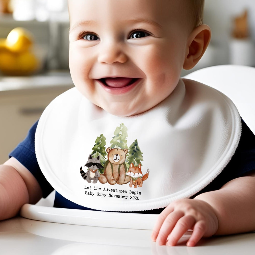 Personalised Woodland Baby Vest, Outfit Baby Gifts-1