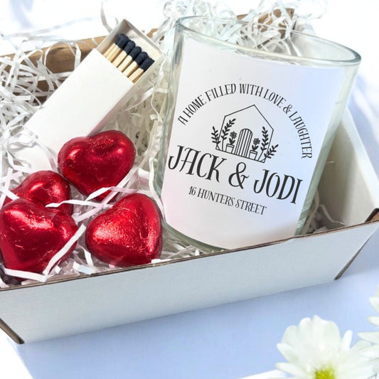 Personalised Little New Home Candle Gift Couples, Friends-0