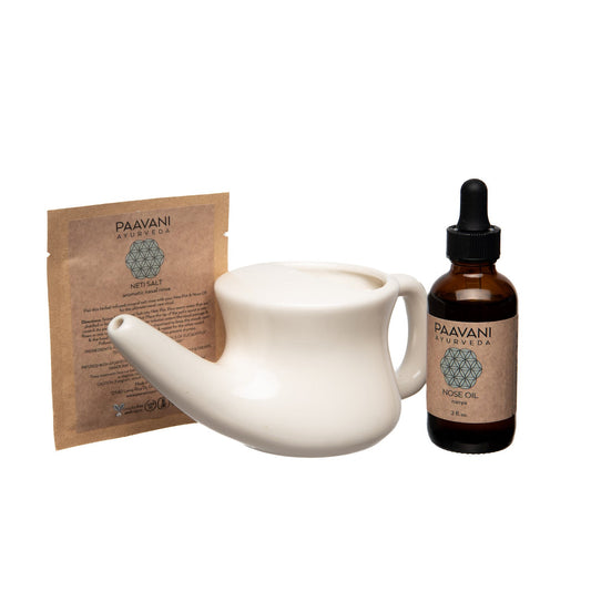 Nasal Care Ritual | Ayurvedic Neti & Nasya Kit for Sinus Health-0
