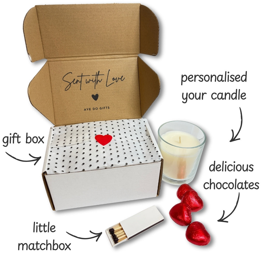 Personalised Minimalist Wedding Candle Gift-1