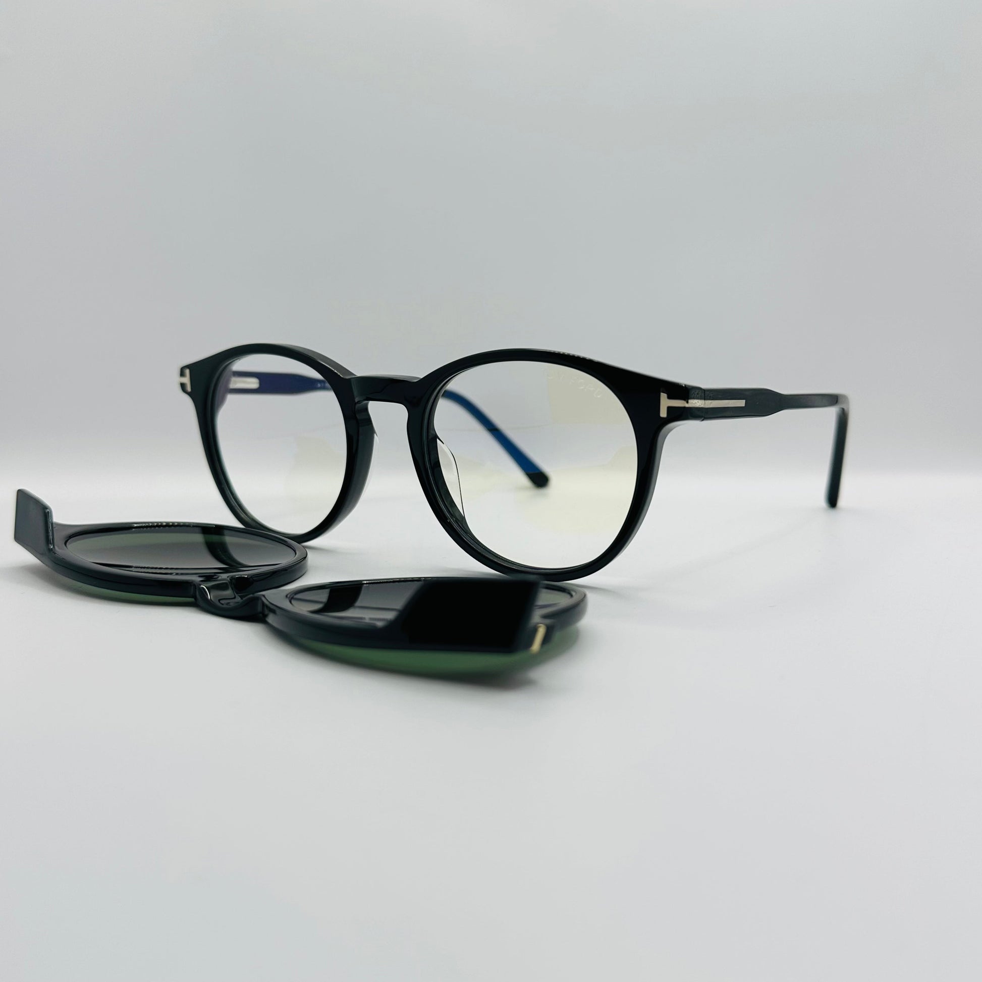 Tom Ford Eco TF5823-B 052 Blue Control With Clip On-5