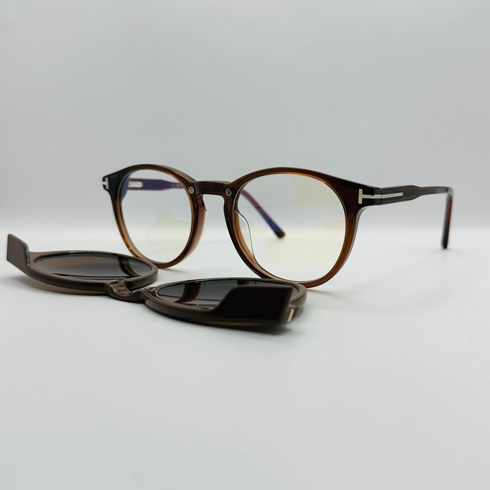 Tom Ford Eco TF5823-B 052 Blue Control With Clip On-9