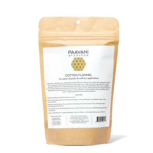 Cotton Flannel | Reusable Cloth for Ayurvedic Castor Oil Pack Rituals-0