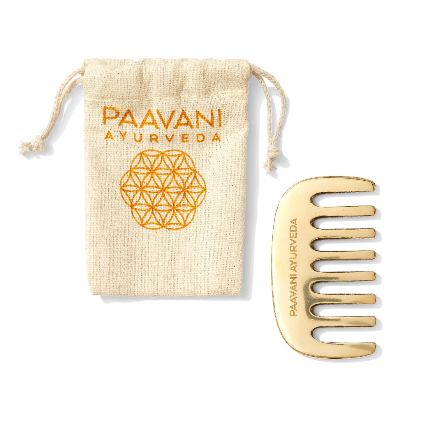Kansa Comb | Ayurvedic Tool for Hair Growth & Scalp Health-1