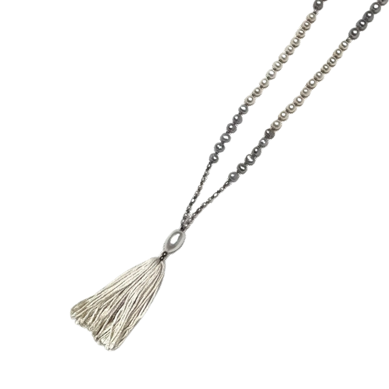 Sankalpa Mala | Grey Pearl Mala for Intention & Truth-1