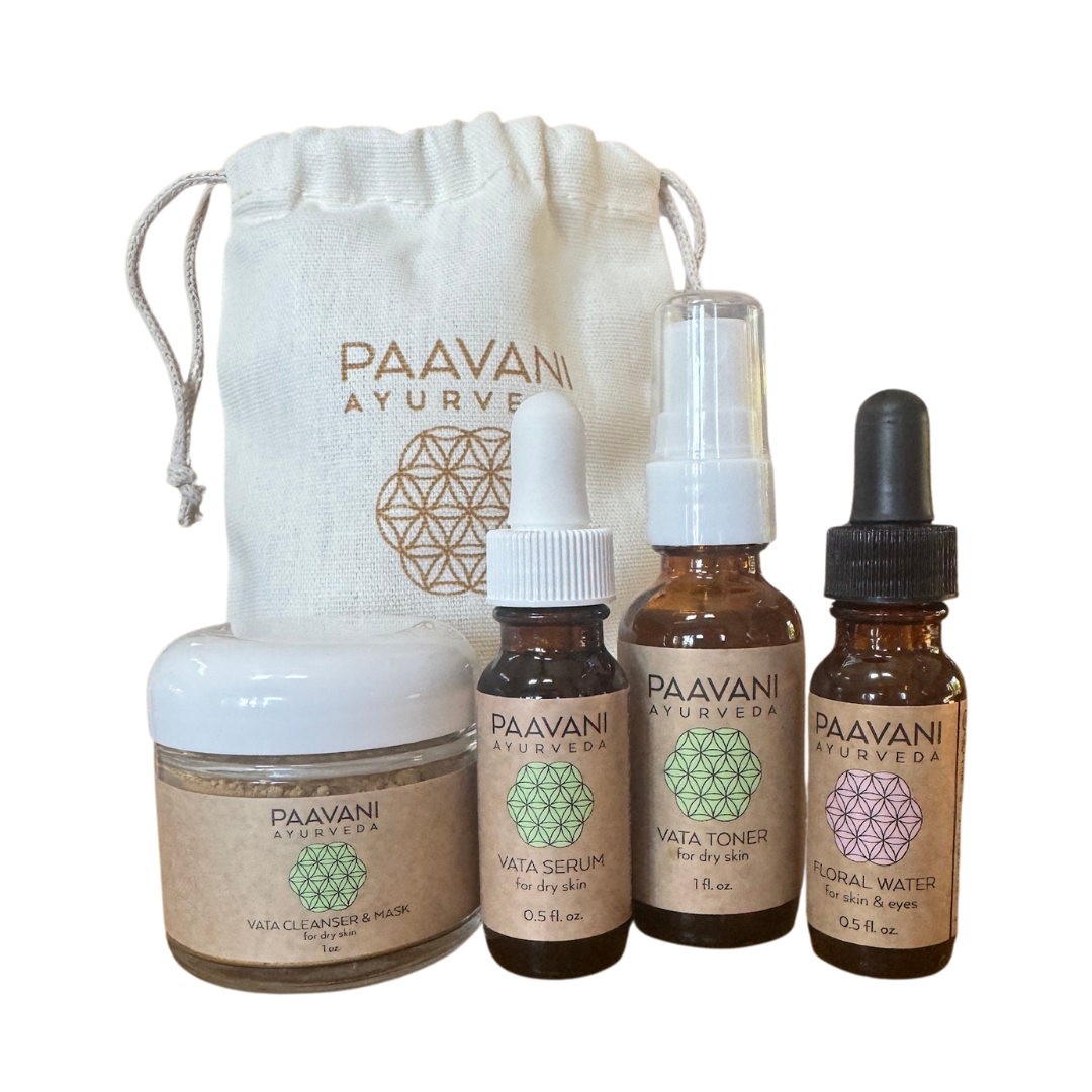 Vata Skincare Ritual | Travel Size Ayurvedic Set for Dry Skin-0