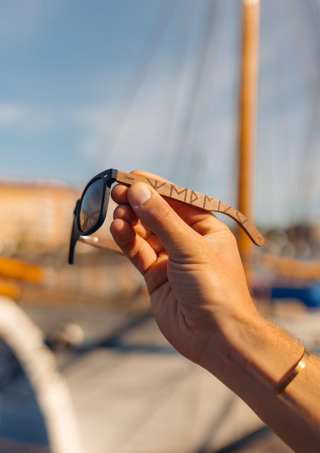 Eyewood | Engraved wooden sunglasses - Viking Runes