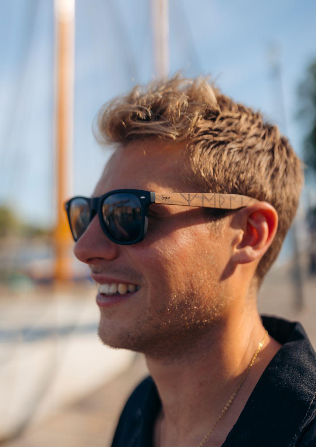 Eyewood | Engraved wooden sunglasses - Viking Runes