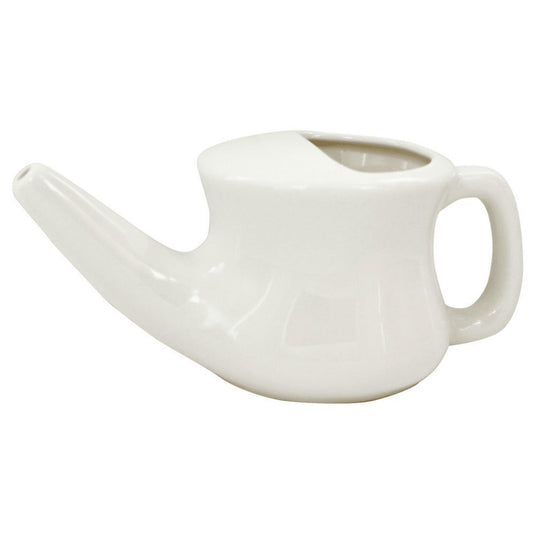 Ceramic Neti Pot | Ayurvedic Nasal Cleansing Tool for Sinus Health-0